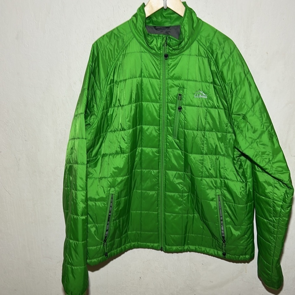 L.L. Bean Men's Kelly Green PrimaLoft Jacket Size XXL Tall - Picture 2 of 10